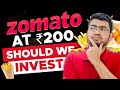 Zomato stock at 200    should we invest now