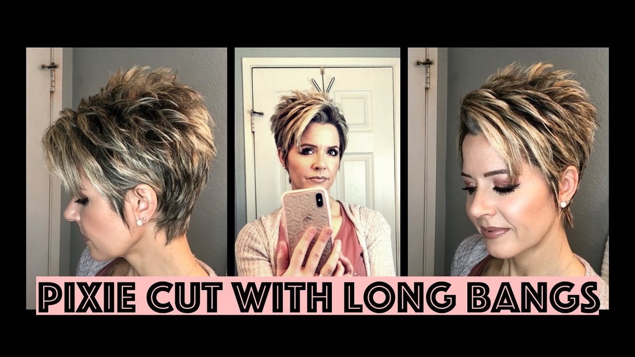 Hair Tutorial How To Style A Pixie Cut With Long Bangs