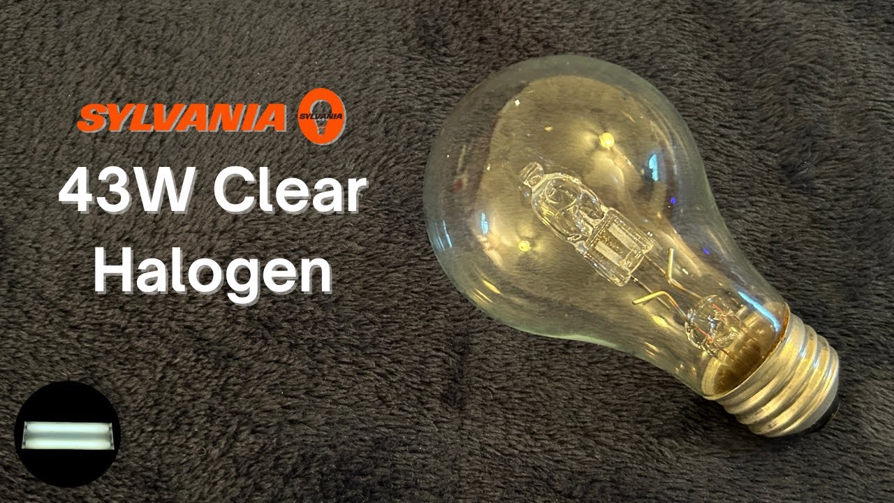 Sylvania 43-Watt Clear A19 Halogen Light Bulb - rapidstart_12 - YouTube