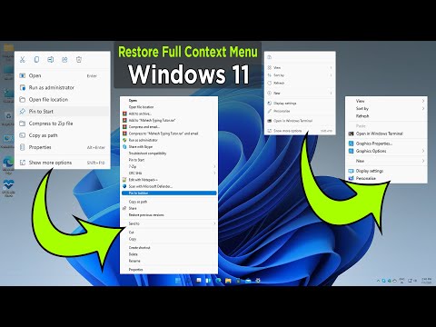 How to change Right click full context menu in Windows 11 | Full right click context menu Windows 11