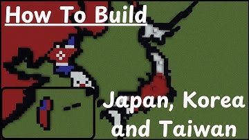 How To Build A Mini Scale World Map pt.23 Japan, Korea and Taiwan