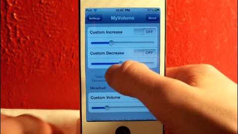 MyVolume iPod Touch, iPhone and iPad Tweak! (iOS 4.2.1)