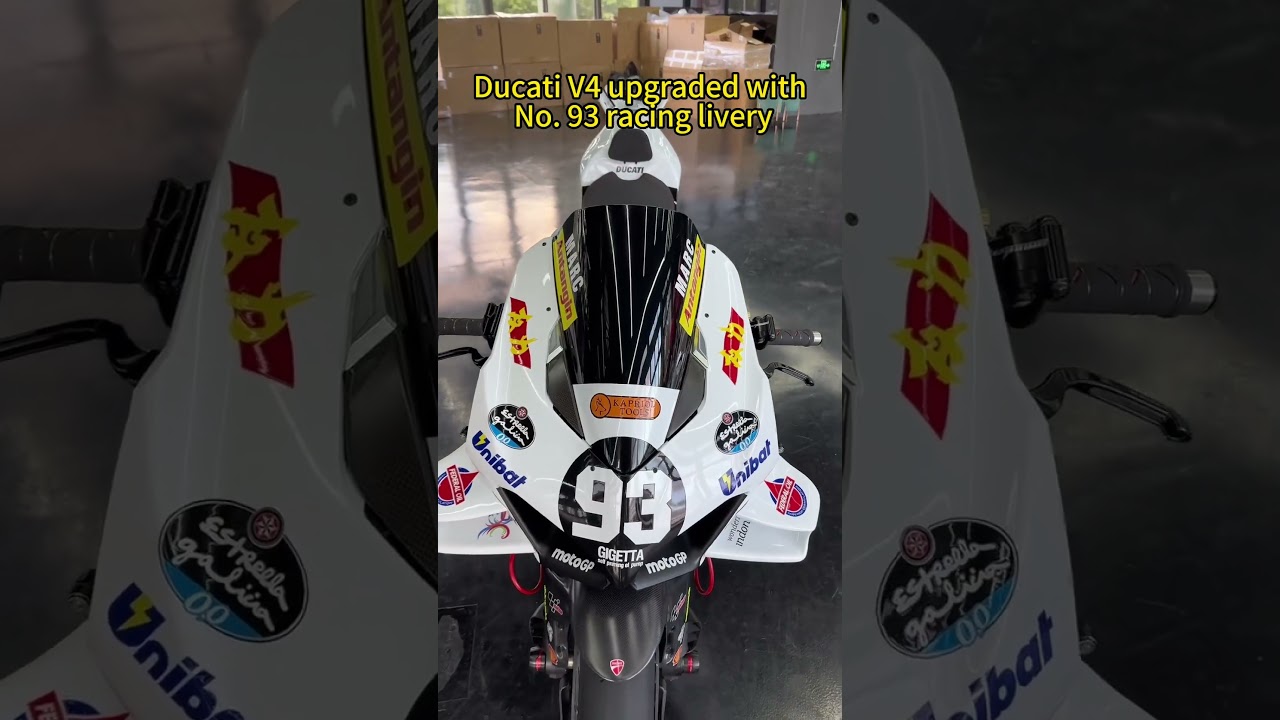 Ducati V4 upgraded with No. 93 racing livery 