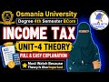 INCOME TAX UNIT-4 THEORY FULL EXPLANATION | Degree 4th sem Income tax unit-4 full theory in 1video🎯💯