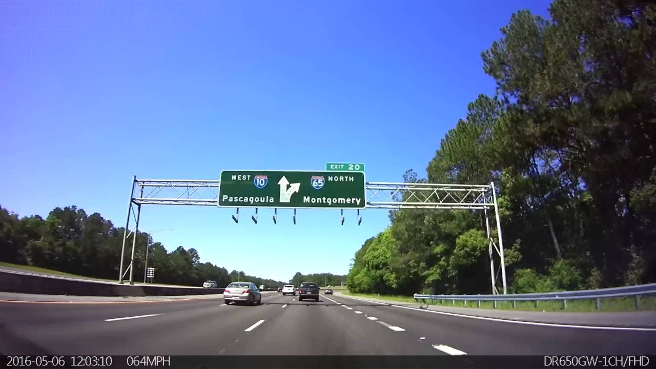 I10 west at I65 Mobile, AL YouTube