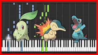 Pokemon - Pokemon Johto - Opening-anmie-{easy piano tutorial}-(Synthesia)-HD