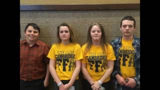 Cambridge FFA Banquet 2016-2017