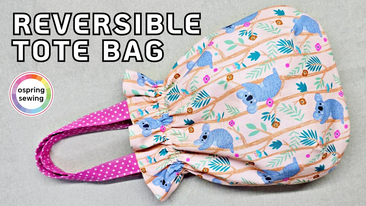 [DIY] Cute Tote Bag Tutorial | Cute Pouch | Easy Sewing | ospring ...