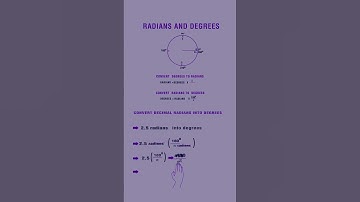 Radians and Degrees II #shorts #radians #degrees