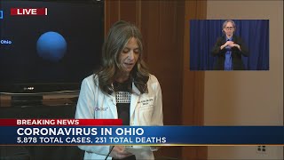 Dr. Acton: We are sharing some great news, we a slowing down the spread of the virus in Ohio, we are