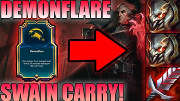 DEMONFLARE SWAIN CARRY IS BROKEN ⭐⭐⭐ 3 Star BEATS NOXUS 9 | TFT SET 9.5