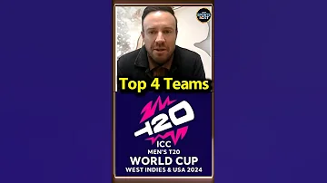 AB de Villiers on T20 World Cup 2024: एबी डिविलियर्स ने बताया Top 4 teams के नाम |  #shorts