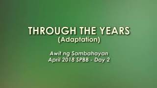 Video thumbnail of "Through the Years (adaptation- MCGI)"