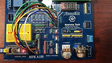 How to interface a seven-segment display with Arduino microcontroller on InnoKit MPK A100
