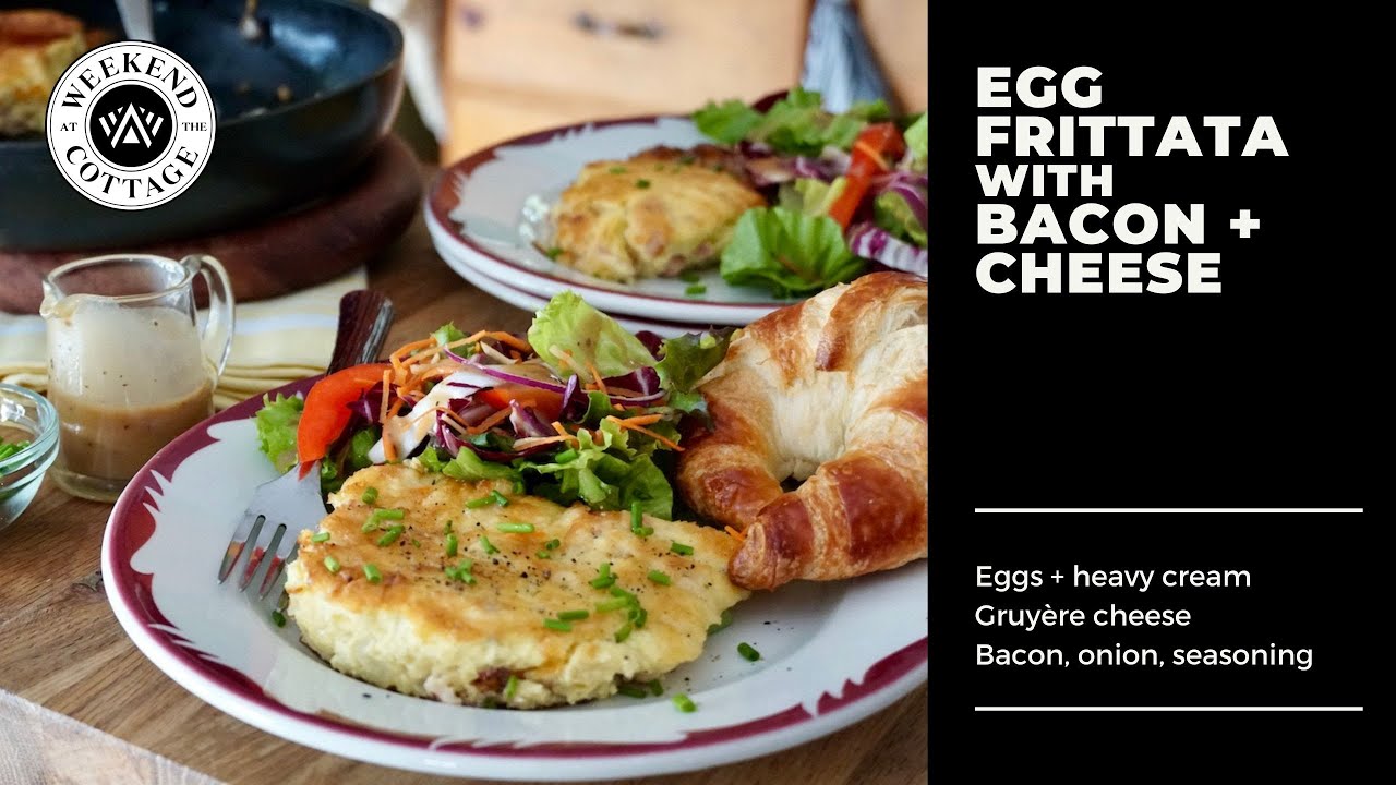Make a Delicious Weekend EGG FRITTATA with Bacon and Cheese