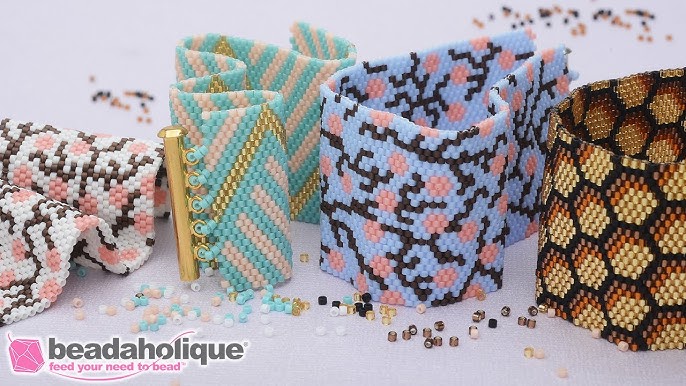 Peyote Stitch Bracelet Kit, Loom Bracelet Kit Pbjdesignboutique Out in the  Snow Beaded Bracelet Kit, Peyote Pattern Kit, Loom Pattern Kit 
