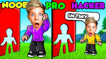 Can We Go NOOB to PRO to HACKER in SIZE OBBY!!