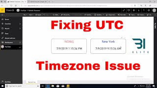 Showing Specific Timezones in Power BI Service (Last Refreshed Time)