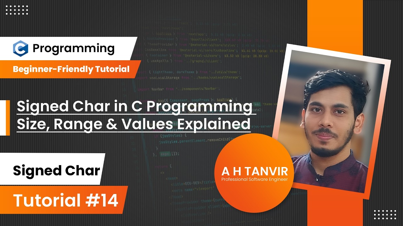 Signed Char in C Programming | Size, Range & Values Explained - YouTube