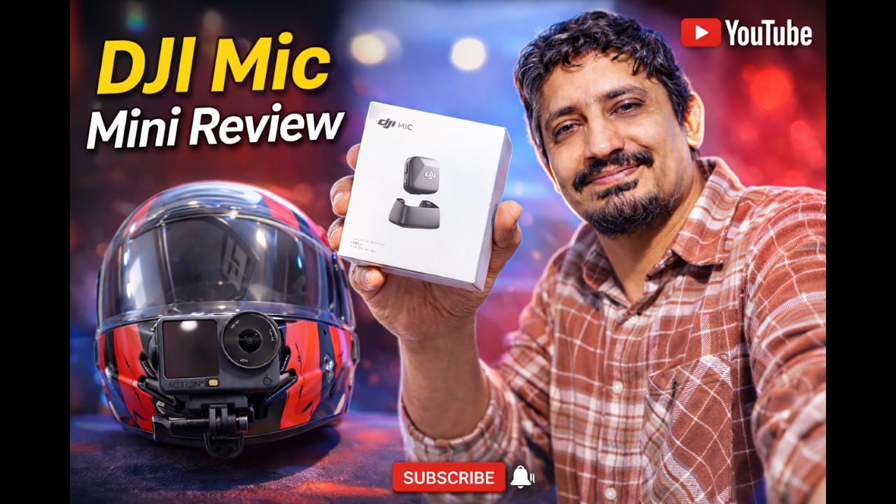 Dji Mic Mini | Unboxing | Review |Helmet Setup.