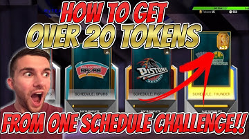 NBA 2K19 MYTEAM HOW TO GET OVER 20 TOKENS FROM ONE SCHEDULE MODE CHALLENGE!! BOOSTED REWARDS!!