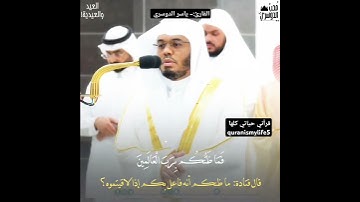 أرح مسمعك 🎧 وقلبك ❤️ باقرآن الكريم بصوت القارئ الشيخ #ياسر_الدوسري  #روائع_ياسر_الدوسري