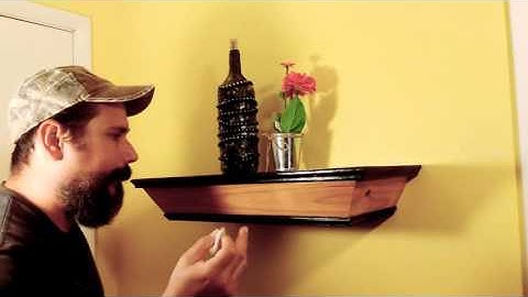 Concealed floating shelf