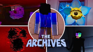 DOORS: The Archives - All JUMPSCARES, Full Emergency Exit & More | Roblox (Showcase)