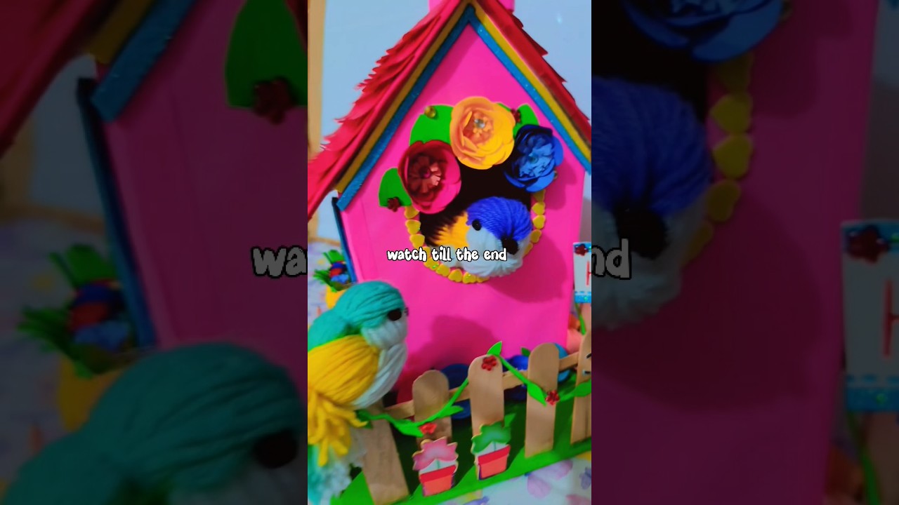 Diy Cutest Bird House 🏠 🐦🕊️ | paper craft | 