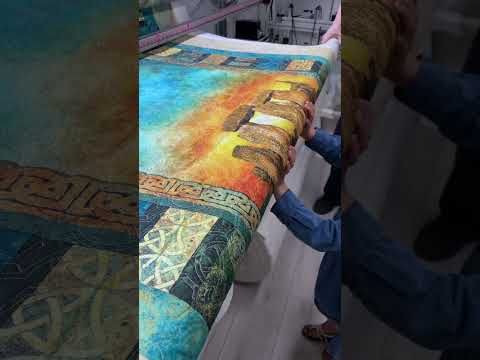 Hope’s “Stonehenge” lap quilt
