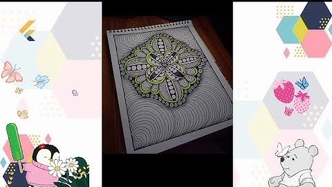 Zentangle pattern part 4 | Beginners friendly | SoftLine Studio