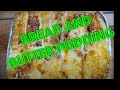 How to make bread and butter pudding with homemade custard, the best bread pudding in the world.