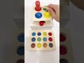 Relaxing sound | Colorful wooden balls Sorting Hammer ASMR satisfying video🌈 #asmr #satisfying