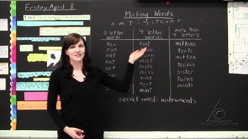 Working With Words: Making Words in Third and Fourth Grade (Virtual Tour)