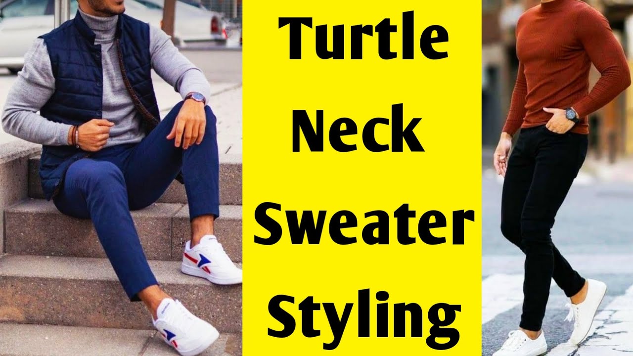 Turtle Neck Sweater Outfits Ideas For Men #turtleneck