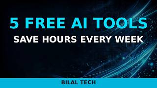 5 Free AI Tools That Can Save You Hours Every Week