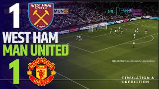 West Ham 1 vs 1 Manchester United 🔴 | Premier League 25/26 | Match Highlights  Simulation/Recreation screenshot 5