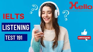 Ielts listening test 191 || Hello institute Dehradun