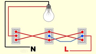 Den anden dag Kan ikke præmie 1 bulb 3 switches diagram @JrElectricSchool - YouTube