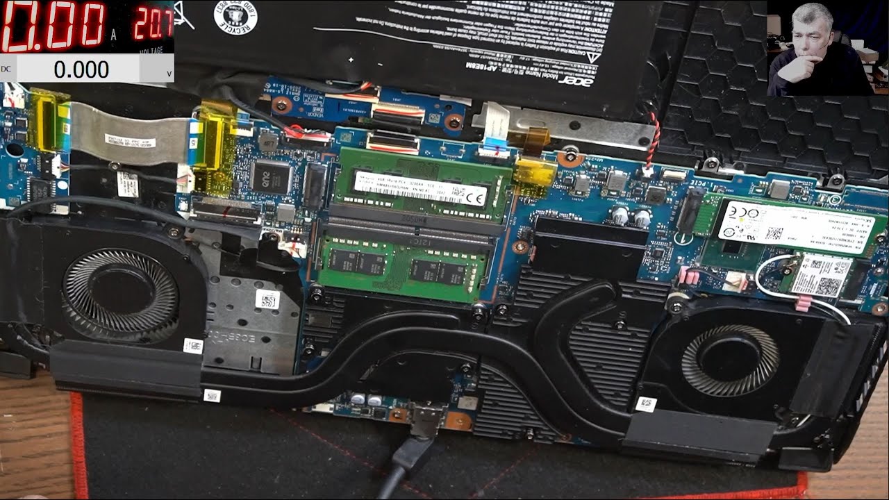 We have a warranty job -Acer Nitro 5 gaming laptop Power throttling - Karma of replacing a capacitor