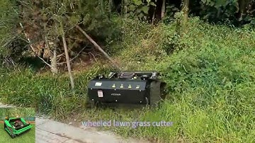 remote control track brush mower made by Vigorun,Vigorun remote controlled caterpillar slasher mower