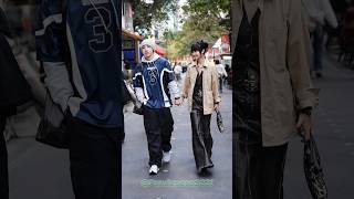 Chinese Street Fashion Couple Ootd Boys Fashion Style #shorts #tiktok