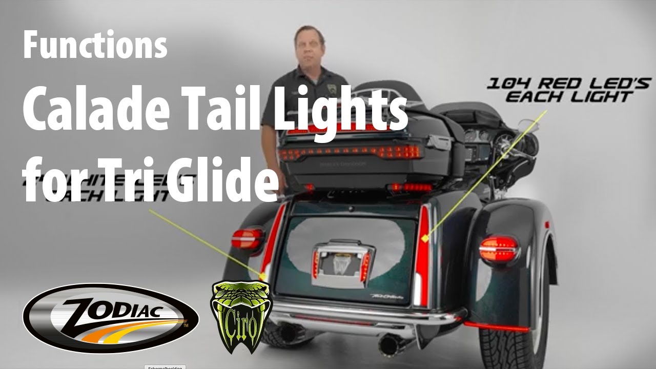 CALADE Tail Lights for Tri Glide