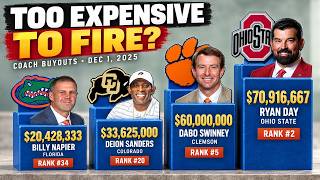 Top 105 College Football Coaches by Buyout - Too Expensive to Fire