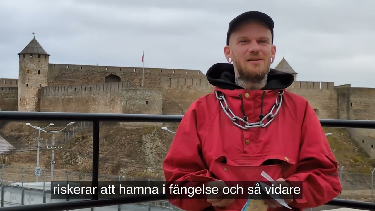 Vovan Kastan flydde Ryssland på grund av kriget - till Narva där man håller propagandafest