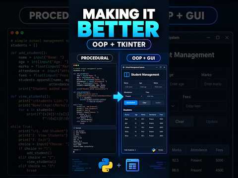 I Made My Python School Management System Better 🚀 | OOP + Tkinter |Marwan Coding