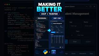 I Made My Python School Management System Better 🚀 | OOP + Tkinter |Marwan Coding