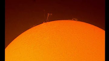 Sunspot AR3664  prominence Lunt LS50THa timelapse