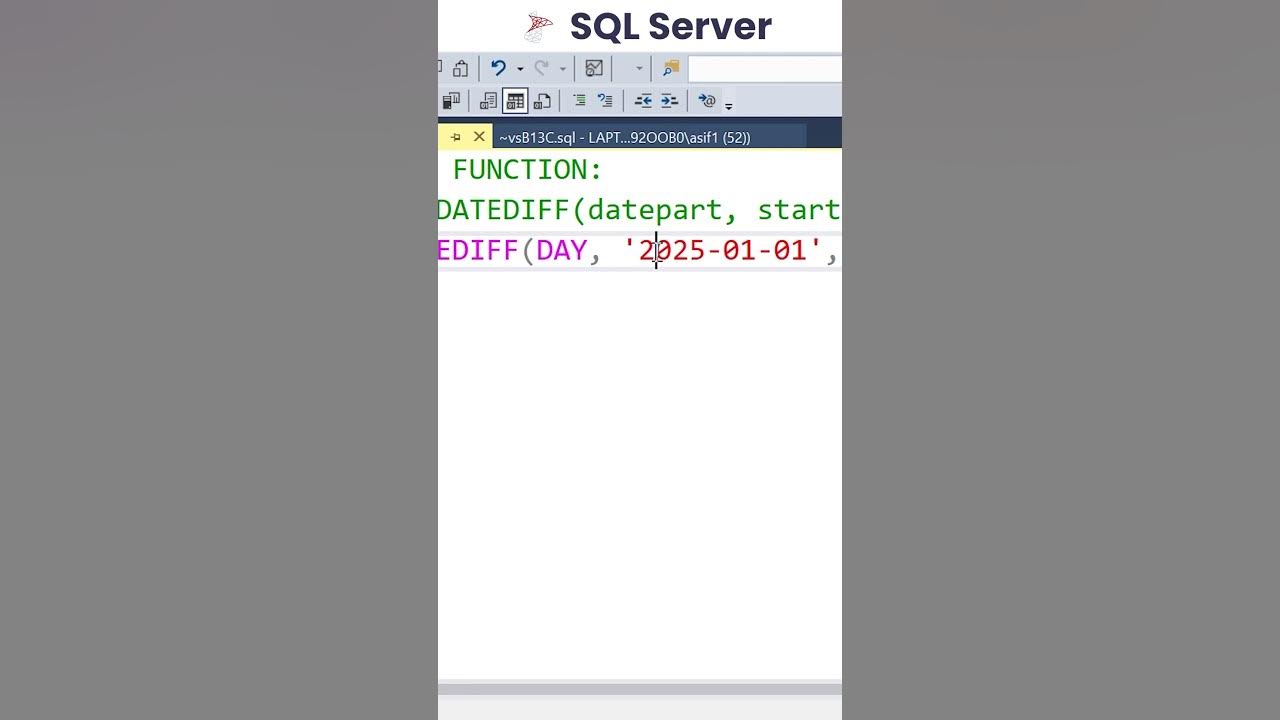 How to Write datediff Function in SQL server? - YouTube