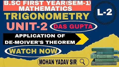 application of de moivre